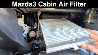 2017 Mazda3 cabin air filter location / replacement