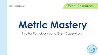Metric Mastery - Event Guide