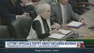 Tennessee Lottery officials testify about declining revenue