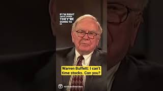 Warren Buffett: Don't try to time the stock market 👎