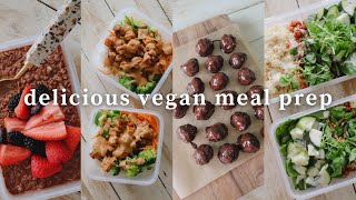 MEAL PREP WITH ME ~ delicious vegan recipes for the week 🌱