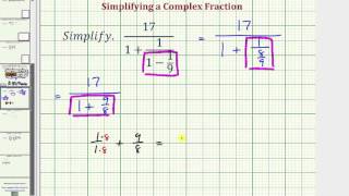 Ex 2: Simplify a Complex Fraction with Multiple Steps