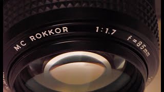 MINOLTA ROKKOR MC 85mm 1.7 MF LENS FOR MIRRORLESS. THE WORLD FAMOUS.