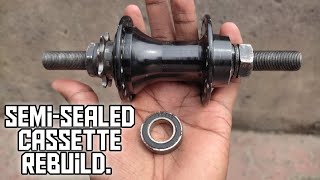 Complete Semi-sealed BMX Cassette Hub Rebuild. (4K)