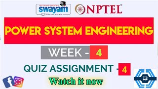 Power System Engineering Week 4 Quiz Assignment Solution | NPTEL 2023 |