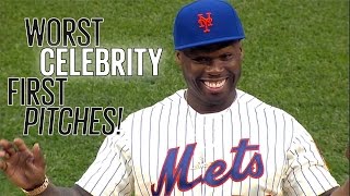 10 Worst Celebrity MLB First Pitches!