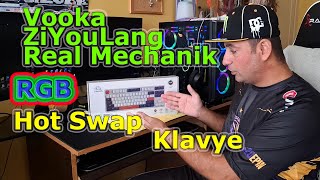 Vooka ZiYouLang Hot Swap TKL Rgb ReaL Mechanic Klavye