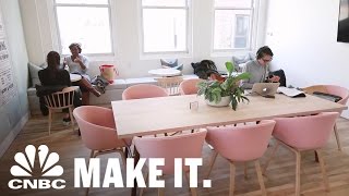 Women-Only Co-Working Space Allows Women To Work In Female-Driven Environment | CNBC Make It.