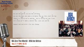 🎙 We Are The World - USA for Africa Vocal Backing Track with chords and lyrics