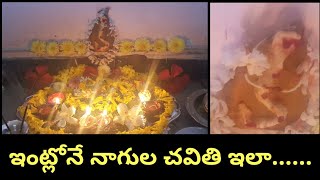 నాగులచవితి పూజ విధానం,ఈ మంత్రం తప్పకుండ పలకాలి, ఈ ప్రసాదాలు  ముఖ్యం,ఓల్డ్ వీడియోని చవితి అని పెట్టా