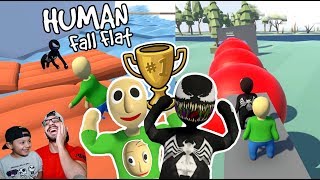 Final del Mas Fuerte de Mundo de Plastilina | Aventura en Human Fall Flat | Juegos Karim Juega