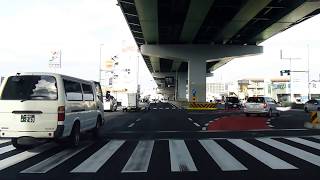 3/3 矢田川左岸堤防道路を走行 千代田橋（名古屋市千種区）からエアポートウォーク名古屋の駐車場までを走行 2017.12.29