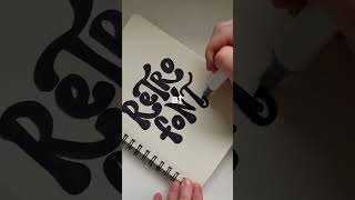 retro font tutorial 💗🎨✨ #shorts