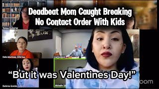 Deadbeat Mom Caught Breaking No Contact Order With Kids At Family Court Custody Hearing