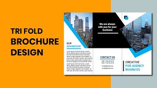 Brochure design idea | Tri fold Brochure Bangla Tutorial | How to Make Brochure In Illustrator