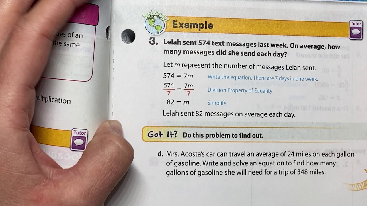 Grade 7 Chapter 6 Lesson 2 Youtube