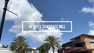 [4K] TOUR Shopping of South Florida at SAWGRASS MILL OUTLETS in Fort Lauderdale, FLORIDA USA