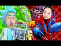 We Tested Which Coin Pusher Wins MORE! Rick and Morty VS Spider-Man!