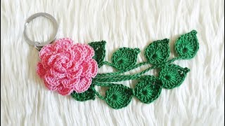 سمسم (47) كروشيه ميدالية الوردة How to crochet a flower medal