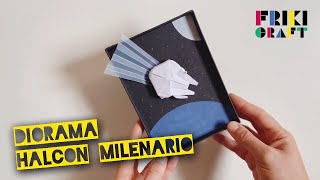 Crea un diorama con un Halcón Milenario de origami