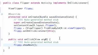 Android Application Development Tutorial 94 ViewFlipper Example YouTube