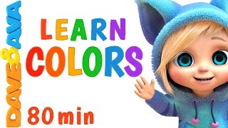 Learn Colors for Сhildren 🌈 Colors Song, Number Song, Counting Songs | Learning Video | Dave and Ava
