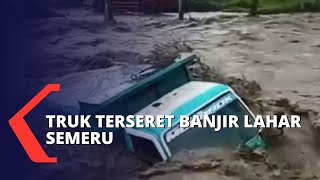 Patah Bagian Roda, Truk di Lumajang Terseret Banjir Lahar Semeru!