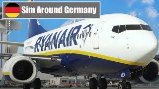 SIM AROUND GERMANY: Abflug vom Frankfurter Flughafen mit der Boeing 737 - 700 | #02