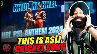 Khul Ke Khel | HBL PSL Official Anthem 2024 Reaction by Sanmeet Singh | PunjabiReel TV