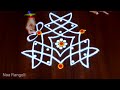 amazing melikala muggulu 🌷 easy rangoli design 5×3 dots🌷 chukkalamuggulu rangoli naa rangoli