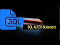 SQL ALTER Statement