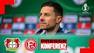 PK mit Xabi Alonso vor Bayer 04 Leverkusen 🆚 Fortuna Düsseldorf | DFB-Pokal Halbfinale