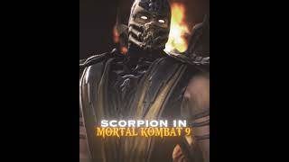 Scorpion in MK1 vs MK9 🔥 [4K] | Mortal Kombat #shorts