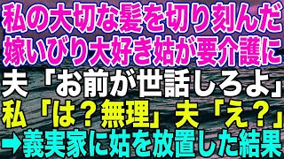 【スカッとする話】私の大切な髪を切り刻んだ嫁いびり大好き姑が要介護に。夫「お前が世話しろよ」私「は？無理」夫「え？」➡︎義実家に姑を放置した結果【修羅場】