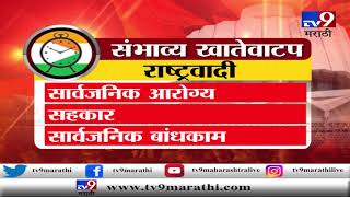 महाविकास आघाडी संभाव्य खातेवाटप-TV9