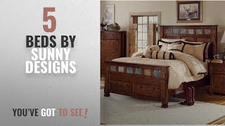 Top 10 Sunny Designs Beds [2018]: Sunny Designs 2322DC-EK Santa Fe Eastern Bed, King