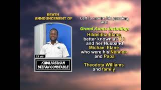 Kimali Reshan Stefan Constable ~ Long Obituary