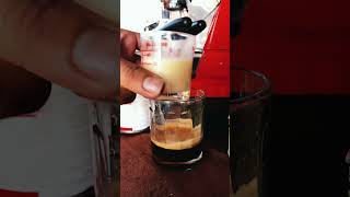 How to make milk coffee(របៀបធ្វេីកាហ្វេទឹកដោះគោ)☕