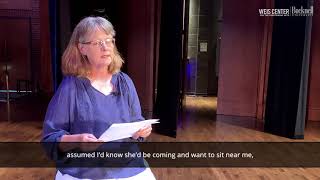 Weis Center Sessions #7: Deirdre O'Connor reads her poem, \