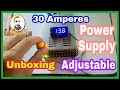 30A Adjustable Power Supply | 9V-15V | For Base VHF/UHF Radio | Unboxing | Review and Test