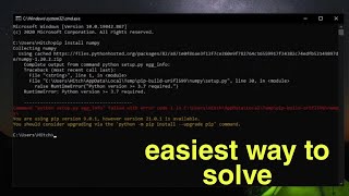 command python setup.py egg_info failed with error code 1