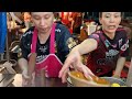 food street that is popular with people all over the world yaowarat at night bangkok thailand