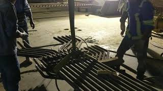 Erection of Primary Superheater (PSH) standing coil