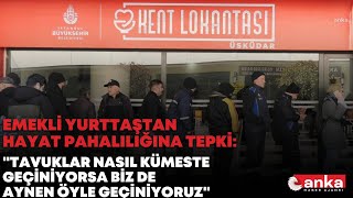 Kent Lokantası önünde sıra bekleyen bir yurttaş: “Haftada bir proteini gelip buradan alıyoruz”