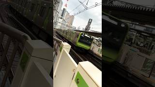 【E235】山手線☆入線シーン‼️（新橋駅）@Ah-tanTV .tokyo.japan.Jun2024 #shorts