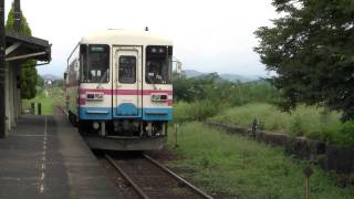 北条鉄道 法華口駅にて入線！ 車両は元三木鉄道所属のものです