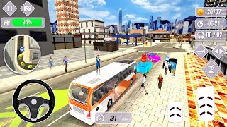 City Coach Bus Simulator 3D - Bus Parking Sim! Android gameplay
