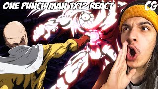 SAITAMA VS BOROS! | ASSISTINDO ONE PUNCH MAN PELA PRIMEIRA VEZ! - React EP 12 temporada 1