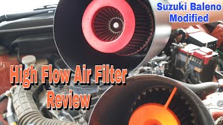 High flow Air Intake Review | Suzuki Baleno modified | BMC CDA | SIMOTA Carbon charge type | Vid ARN