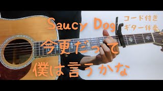 【ギターコード付き】Saucy Dog/今更だって僕は言うかな【アコギ弾いてみた】